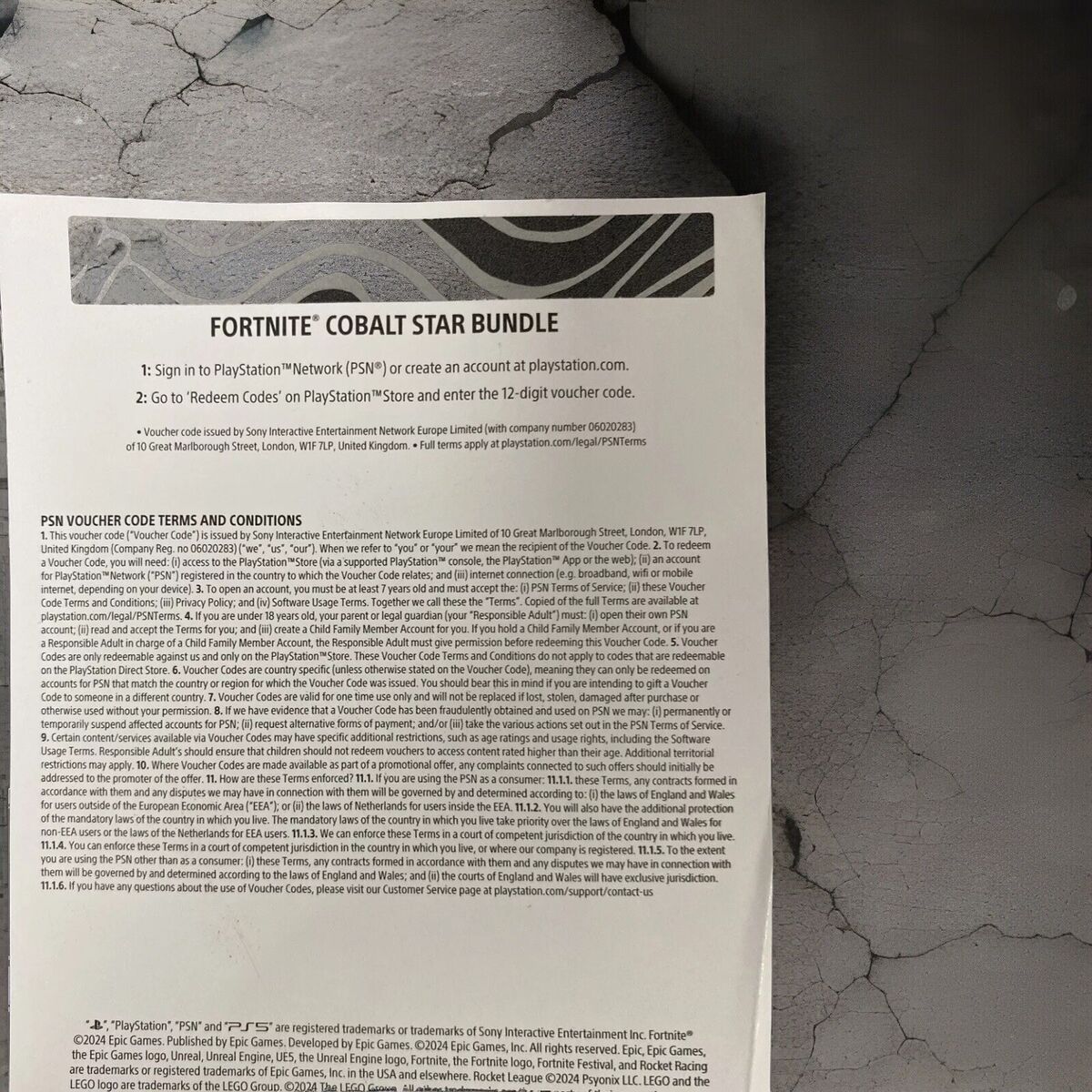 Fortnite Cobalt Star Bundle (1000 Vbucks)