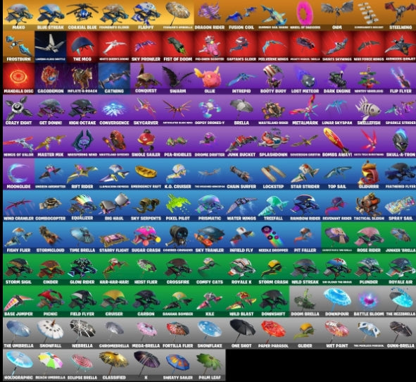 ✅ BLACK KNIGHT✅ 195 Skins ✅ Mako ✅ Floss ✅ Sparkle Specialist ✅ Knights S2 ✅ The Reaper S3 💥 Full Mail Access 💥