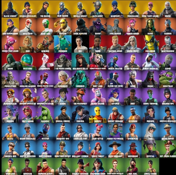 Black Knight account| Sparkle Specialist | The Reaper | Blue Squire | Royale Knight | Elite Agent | Take The L | Trailblazer | Havoc [PC]